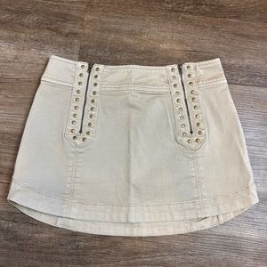 Free People Khaki Skirt